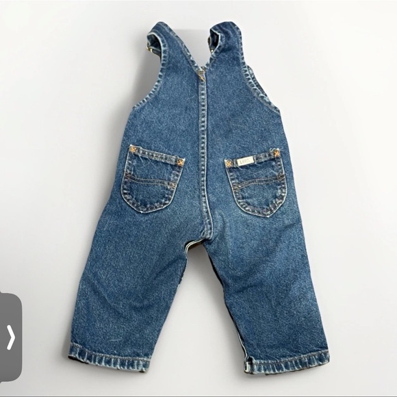 Lee Baby Blue Overalls Size 18 Month Union Made Made in USA 80s - Picture 2 of 7
